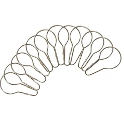 Anneau rideau de douche en métal x12