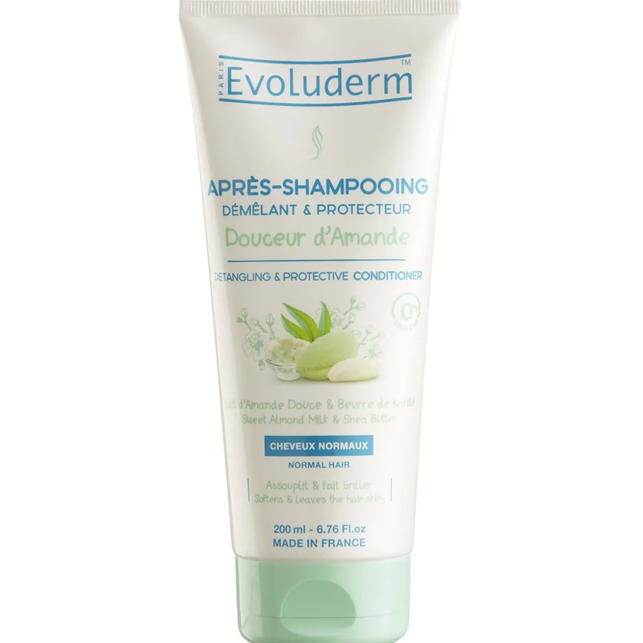 Après shampooing Evoluderm douceur amande 200 ml