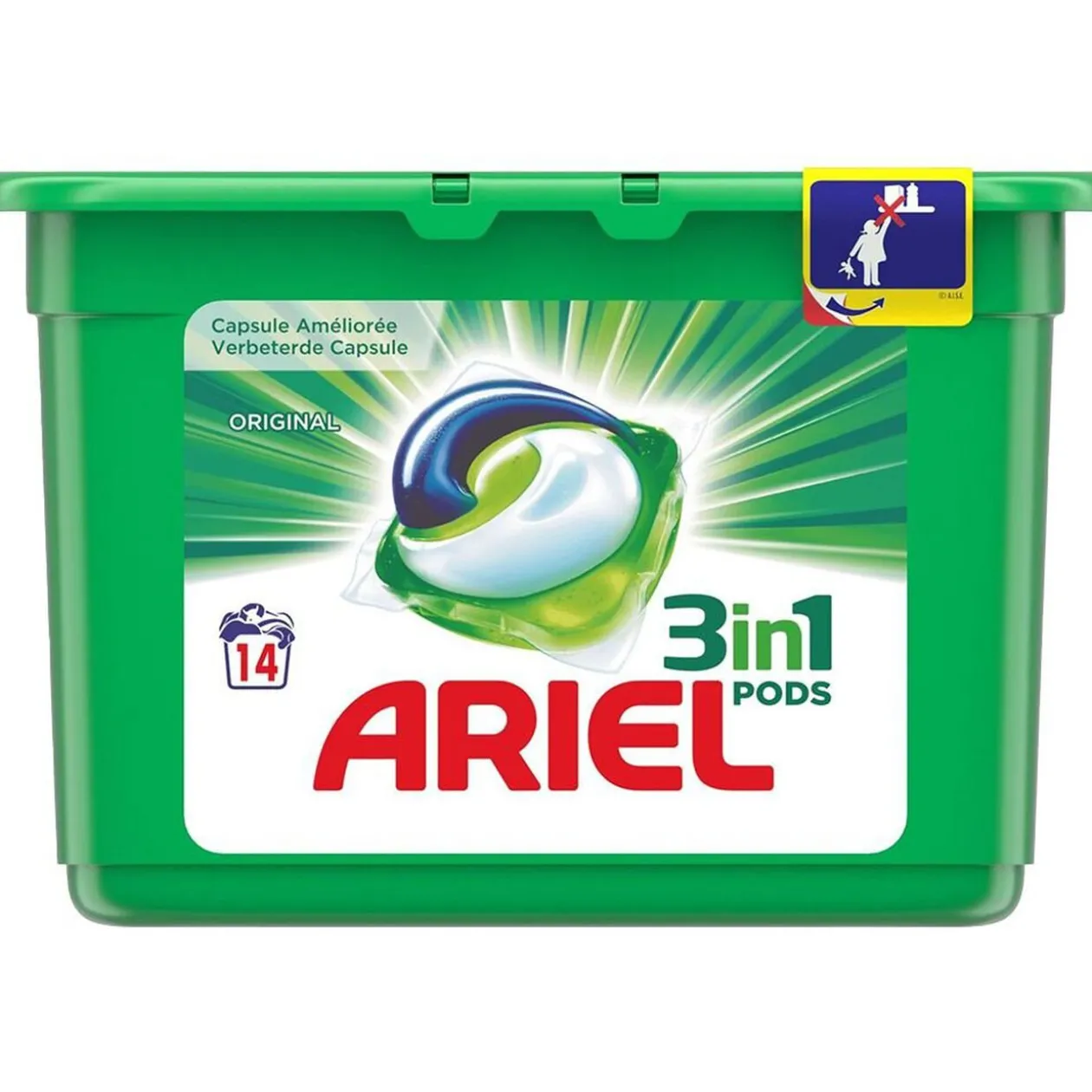 Ariel pods 3 en 1 peaux sensibles x14