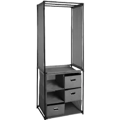 Armoire dressing gris