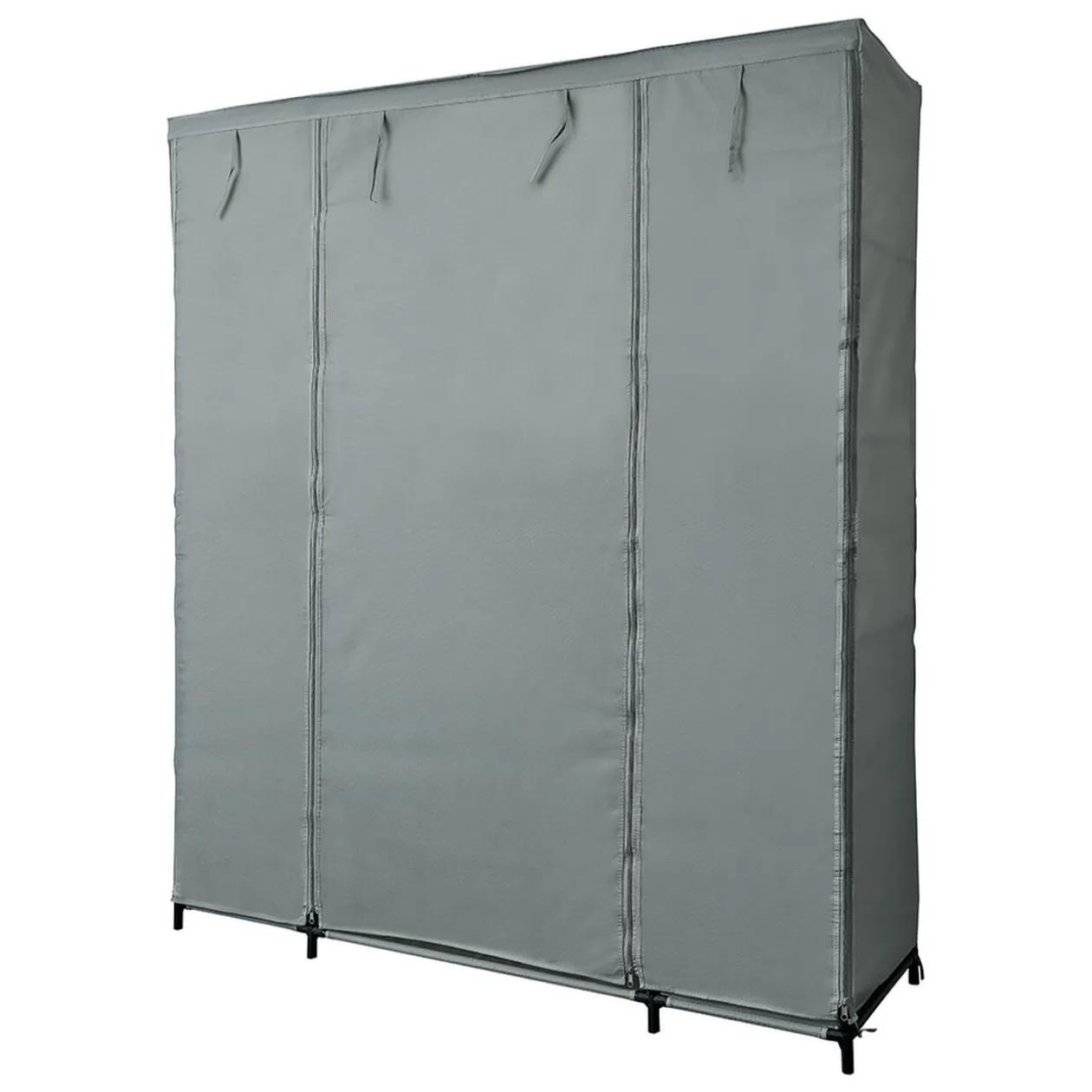 Armoire dressing tissu gris