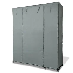 Armoire dressing tissu gris