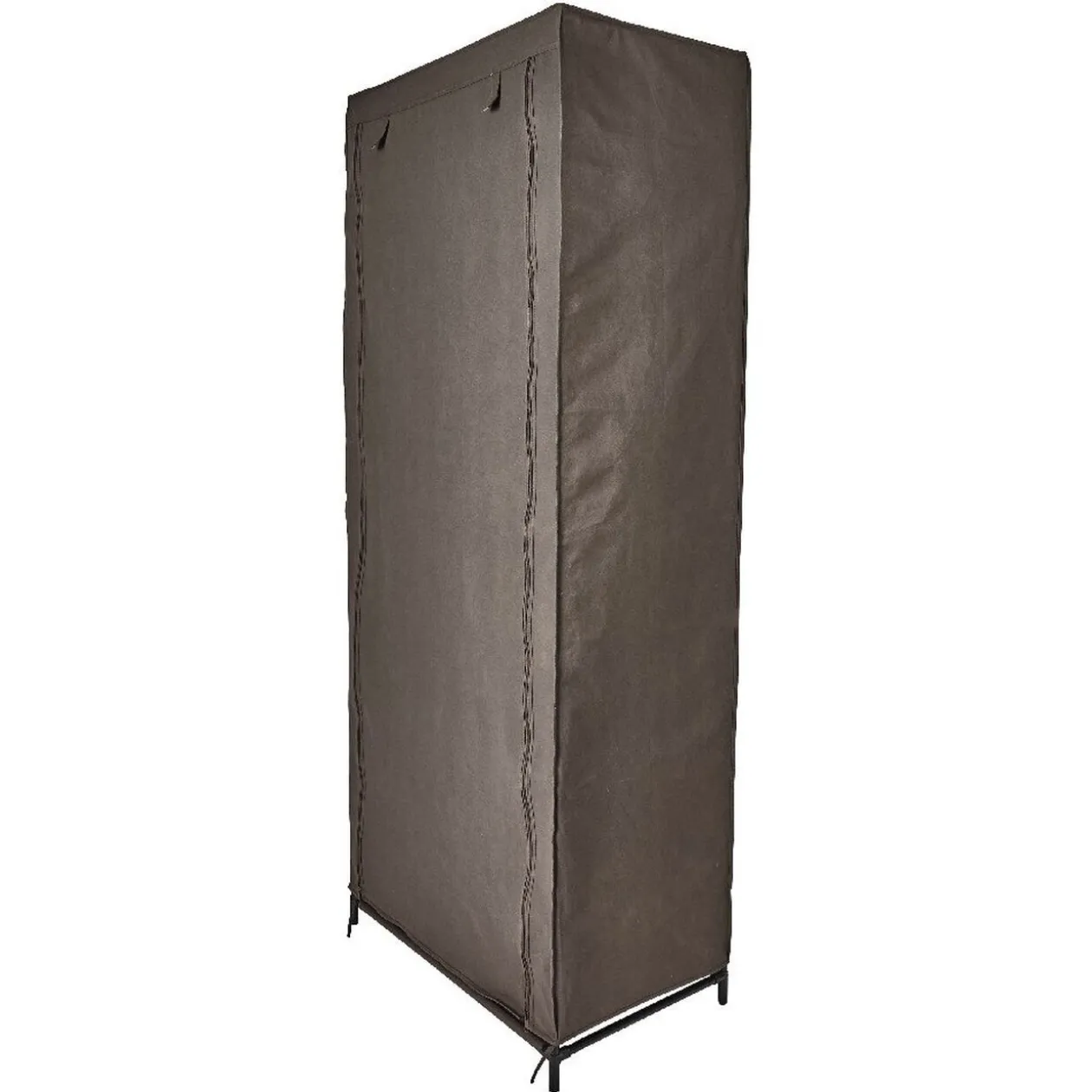 Armoire dressing tissu marron