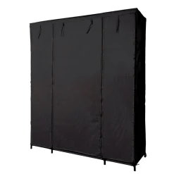 Armoire dressing tissu noir