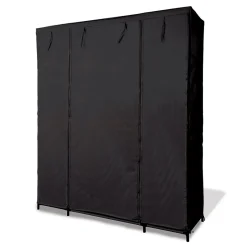 Armoire dressing tissu noir