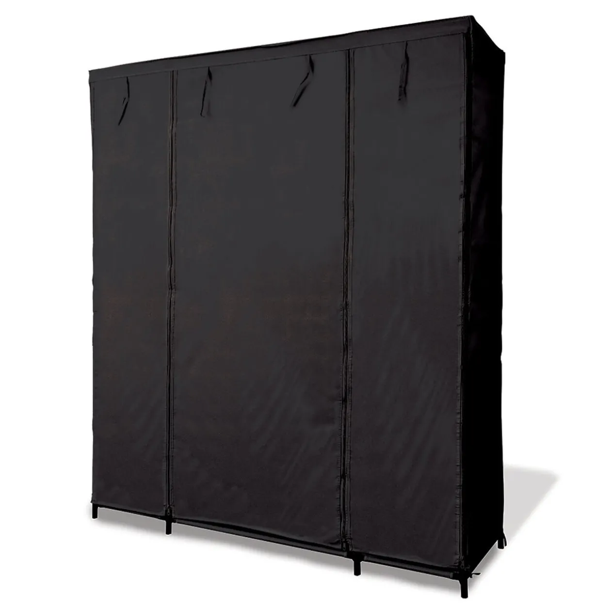 Armoire dressing tissu noir