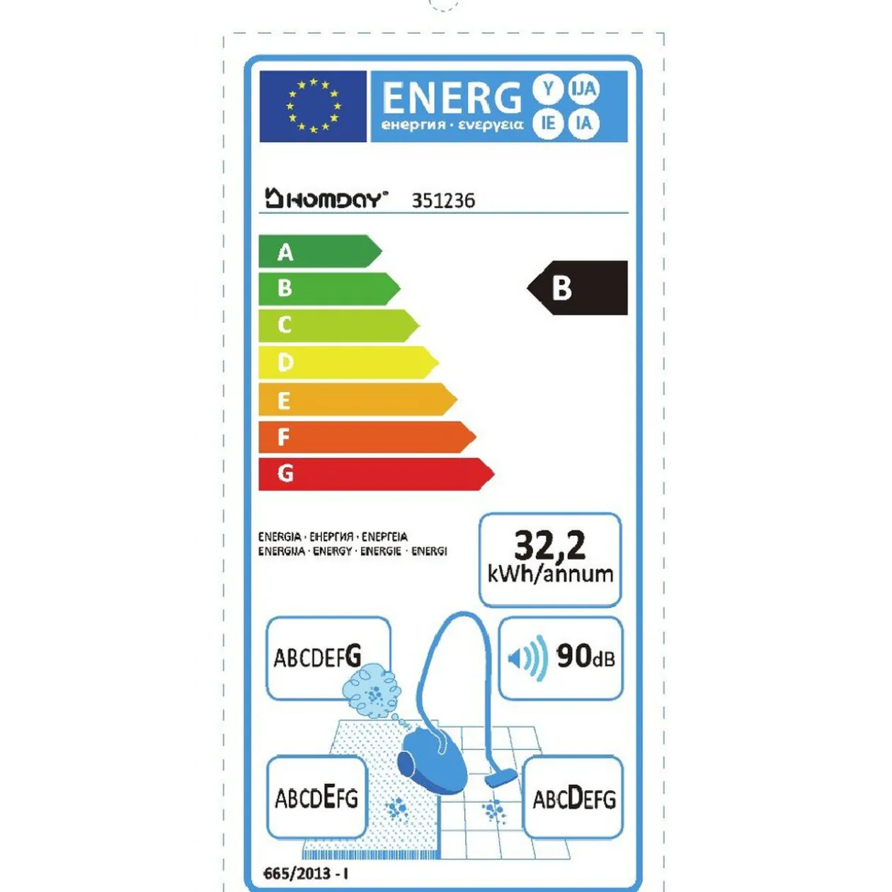 Aspirateur balai bleu 2 en 1
