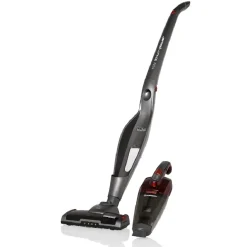 Aspirateur balai sans sac 2 en 1 gris et rouge Homday