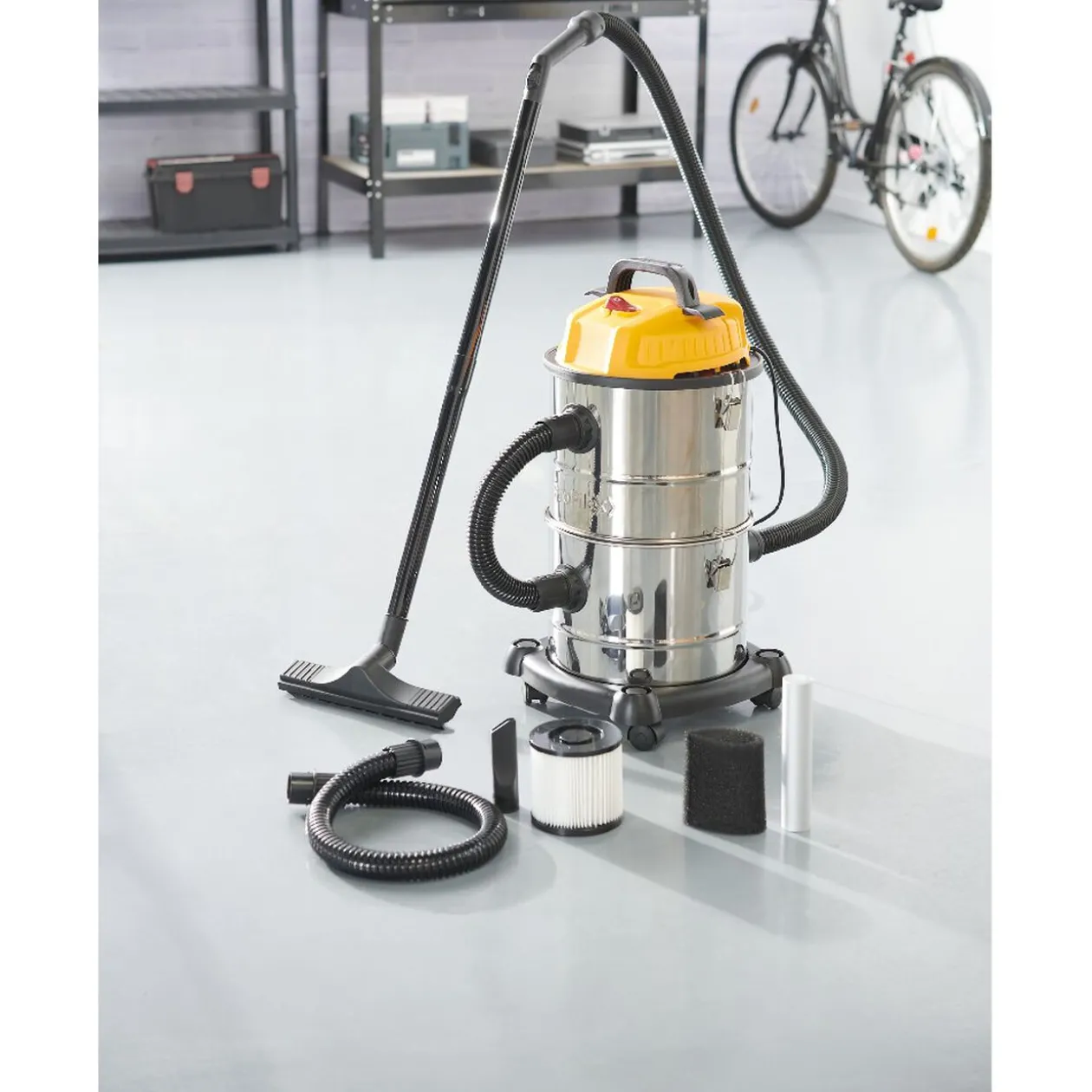 Aspirateur multifonctions eau poussière cendre souffleur 30L