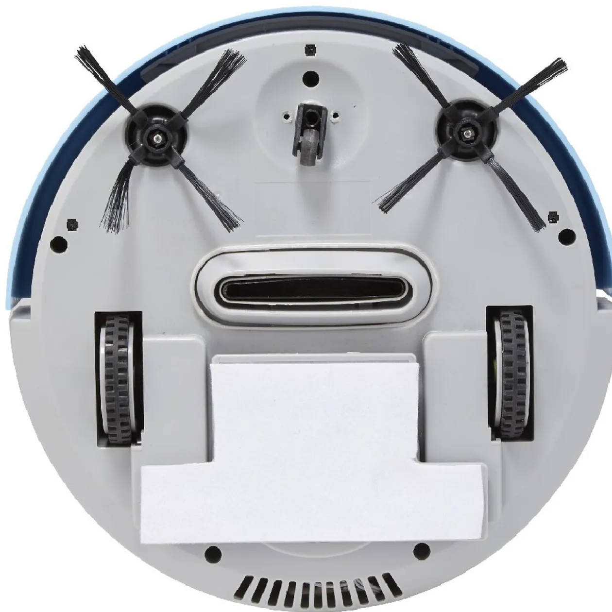 Aspirateur robot Cyclonia rond gris et bleu