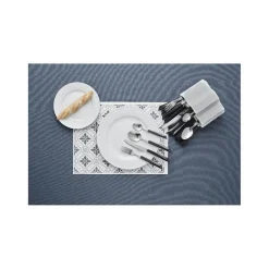 Assiette à dessert blanche bordure à rainures