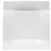 Assiette à dessert carrée porcelaine uni blanc