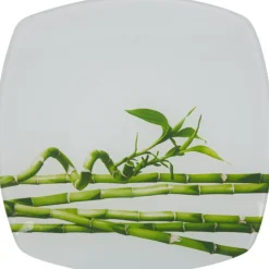 Assiette à dessert design bambou