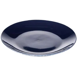 Assiette à dessert en porcelaine décor vague japonaise