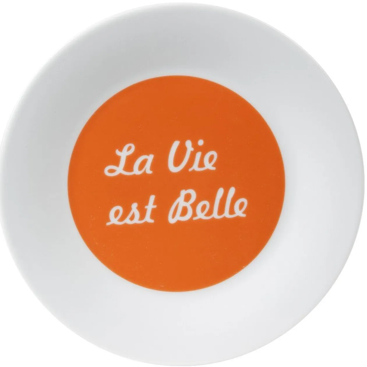 Assiette à dessert "La vie est belle"