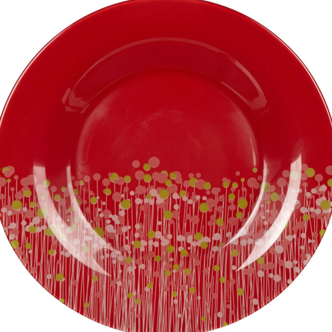 Assiette à dessert Luminarc rouge Flowerfield