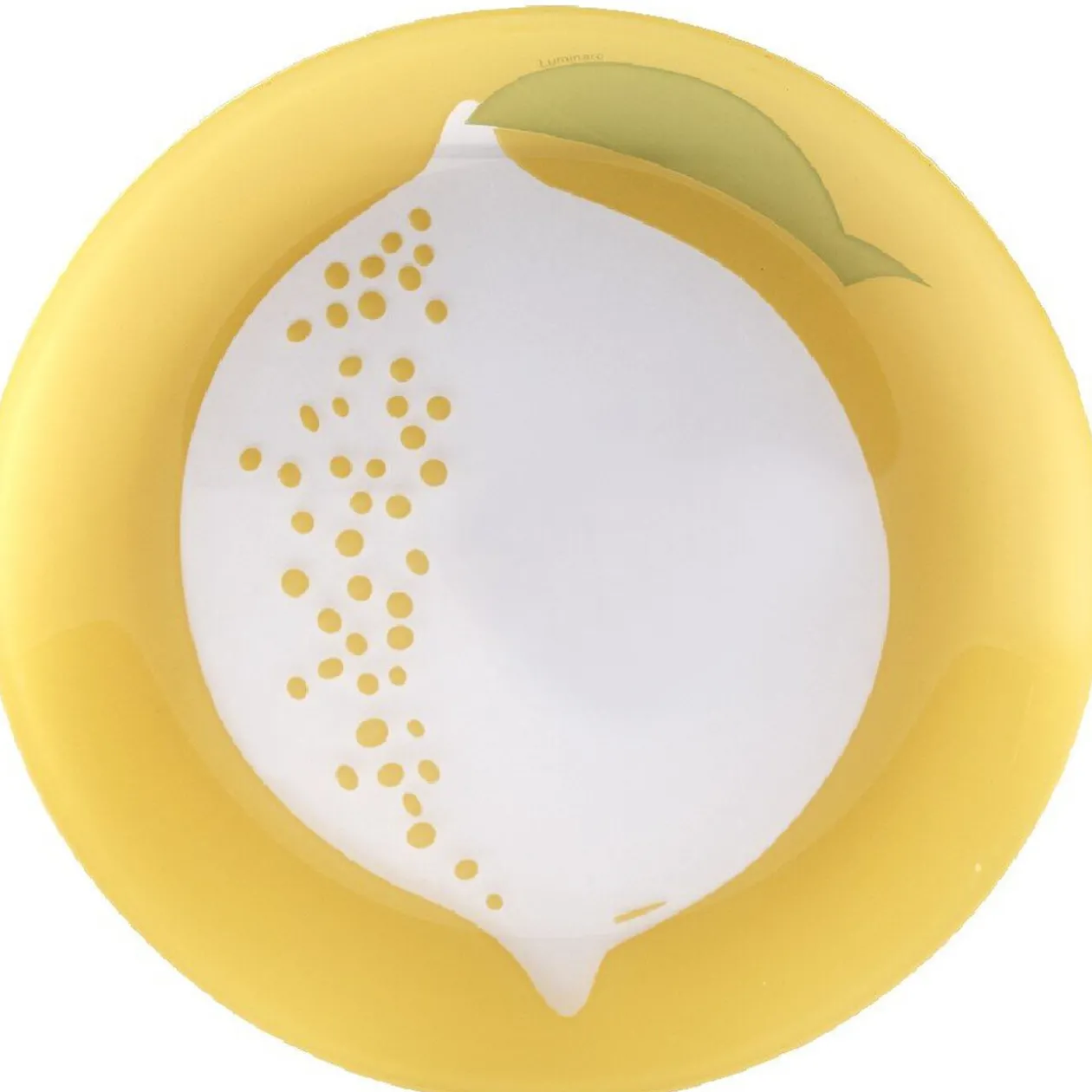 Assiette à dessert Luminarc design fruit gris jaune