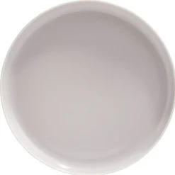 Assiette à dessert Oslo porcelaine gris uni