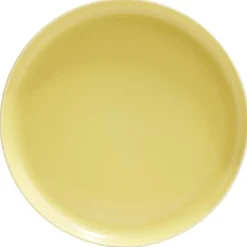 Assiette à dessert Oslo porcelaine jaune uni