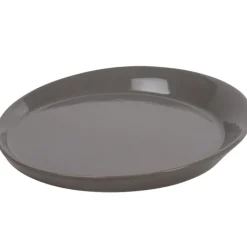 Assiette à dessert taupe