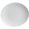 Assiette à steak ronde blanche unie