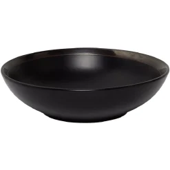 Assiette creuse en faïence avec liseré doré