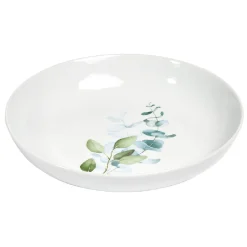 Assiette creuse en porcelaine blanche