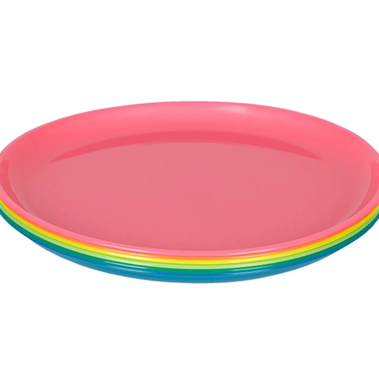 Assiette multicolore x6