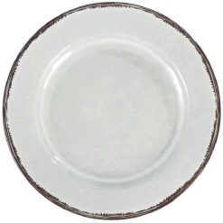Assiette plate effet craquelé
