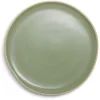 Assiette plate en faïence vert Ø27xH1,7cm