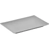 Assiette plate grise rectangulaire