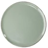 Assiette plate Lisbonne en grès vert Ø27cm