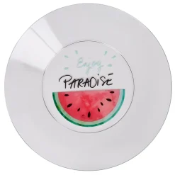 Assiette plate plastique pastèque envoy paradise