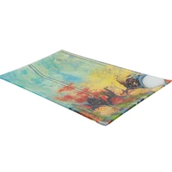 Assiette plate rectangulaire design épices