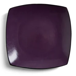 Assiette plate rectangulaire grès 27,5x27,5cm