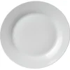 Assiette plate ronde blanche