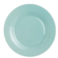 Assiette plate ronde Luminarc bleu ciel Zana