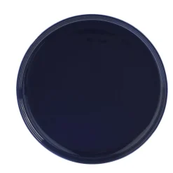 Assiette plate ronde Oslo bleue