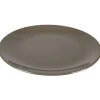 Assiette plate taupe