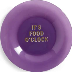 Assiette plate verre coloré avec message Ø20cm - 3 modèles