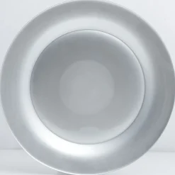 Assiette plate verre Zana argentée
