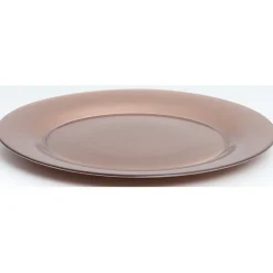 Assiette plate verre Zana cuivrée