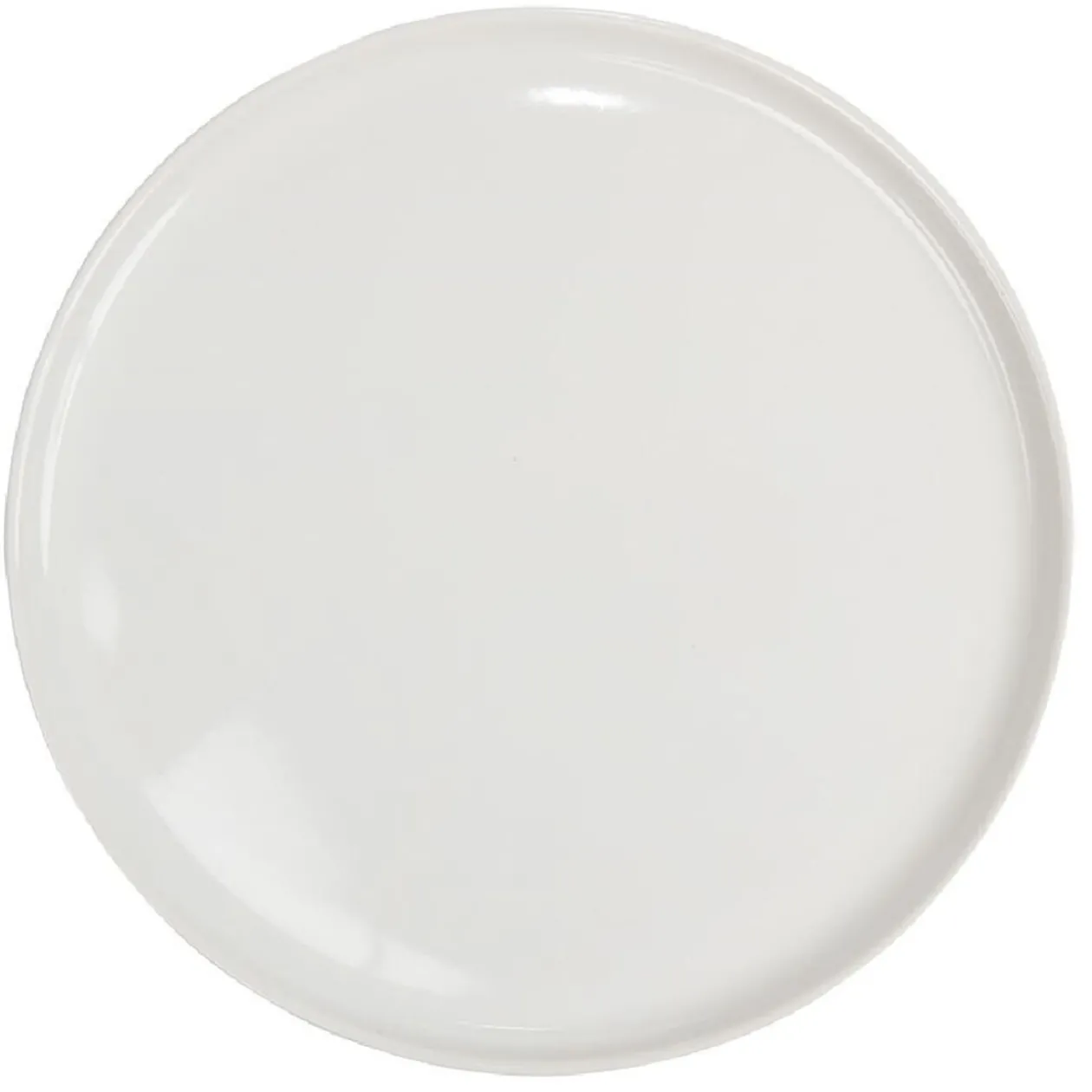 Assiette ronde plate Nordic porcelaine blanc
