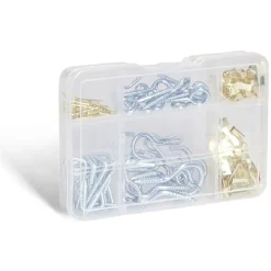 Assortiment de 140 crochets en métal