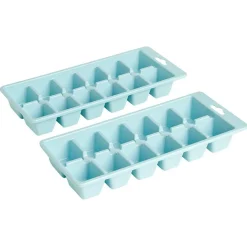 Bac à glaçons en plastique vert x2