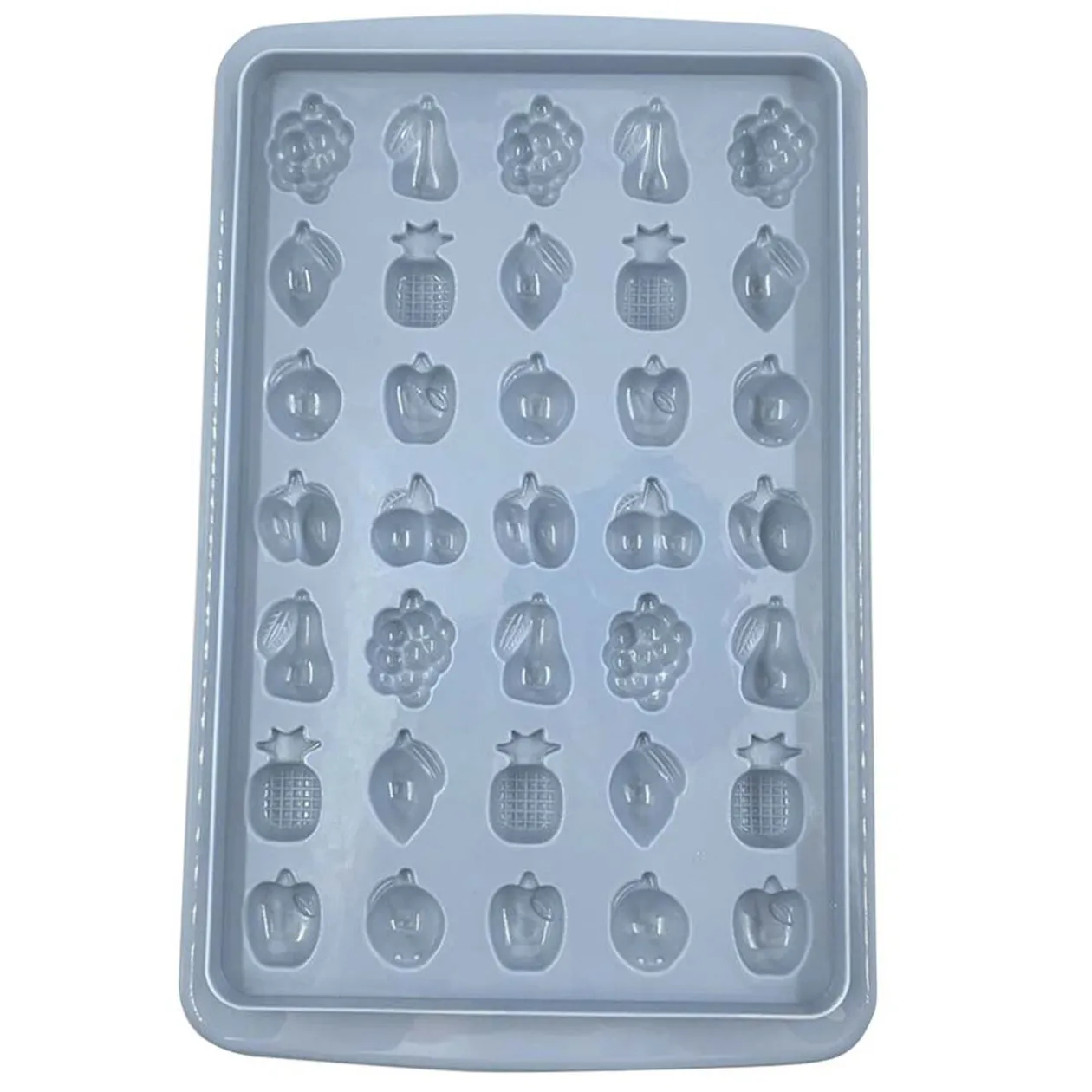 Bac à glaçons forme fruit avec réservoir et pelle