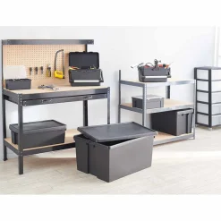 Bac à outils rangement avec anse de transport