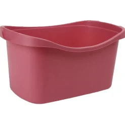 Bac à roulettes rose 90 L