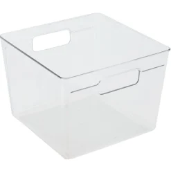 Bac de rangement carré transparent pour frigo 5,5L