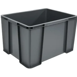 Bac de rangement gris anthracite 45 L